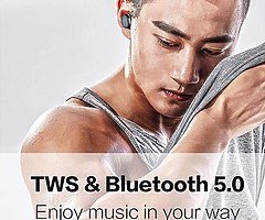 Bluetooth 5.0 Wireless Headphones 22H Playtime Deep Bass Stereo Sound True Wireless Earphones Earbud - Image 6/7