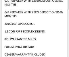 2015 Opel Corsa Finance this car from €30 P/W - Image 9/10