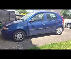 03 fiat punto 1.2 petrol 105000 milage no tax nct till end of january next year very clean