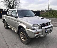 2004 Mitsubishi L200 Warrior Crew cab 5 seats Tax 333e Leather air con