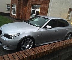 E60 535d. 9 months tax. Nct. Titanium Silver. Black Dakota leather interior. Head up display.