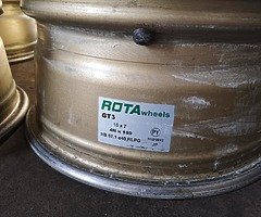 Genuine rota gt3 alloys x4 15inch - Image 6/9