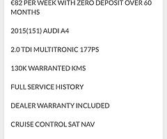 2015 Audi A4 Finance this car from €64 P/W - Image 9/10