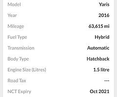 2016 Toyota Yaris hybrid finance this car from €49 P/W - Image 10/10