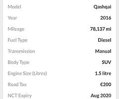 2016 Nissan Qashqui Finance this car from €64 P/W - Image 10/10