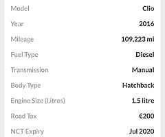 2016 Renault Clio Finance this car from €34 P/W - Image 10/10