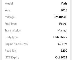 2013 Toyota Yaris Finance this car from €35 P/W - Image 10/10