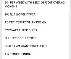 2015 Vauxhall Corsa Finance this car from €30 P/W - Image 9/10