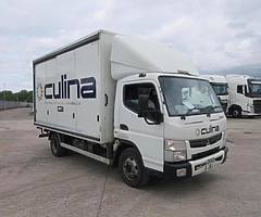 Mitsubishi fuso canter 2013 with sliding side box van 7.5 ton