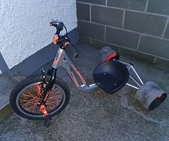 Triad Counter Measure 3 Drift Trike - Silver/Orange