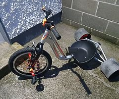 Triad Counter Measure 3 Drift Trike - Silver/Orange - Image 5/10