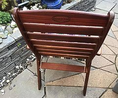 2 OFF Good quality hardwood summer chairs with cushions