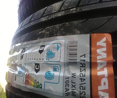 New tyres clearance.