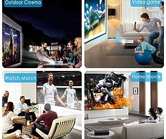 Projector,Upgraded 3000 Lux LED Video Projector Mini Portable HDMI 1080P Home Cinema Supports Full H