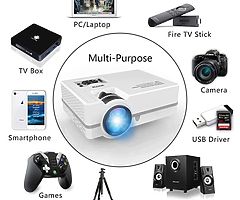 Projector,Upgraded 3000 Lux LED Video Projector Mini Portable HDMI 1080P Home Cinema Supports Full H - Image 6/7