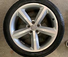 Genuine 18” Audi wheels and tyres