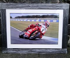 Carl Fogarty - "King Carl by Rod Organ" LIMITED EDITION PRINT Isle of Man TT WSB NW200 Joey Dunlop