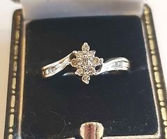 White Gold Diamond Engagement ring new. - Image 10/10