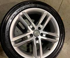 Genuine 18" Audi S line and like new tyres - Image 4/8