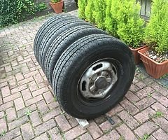 FORD TRANSIT 2008E 4 BRAN NEW TYRES ON STILL RIMS 215/75/16 C 116/114 R MATADOR.