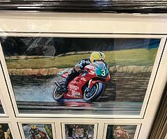 Joey Dunlop - Framed Collage Prints Isle of Man TT NW 200 Ulster Grand Prix IOM TT Dunlop Motorbikes