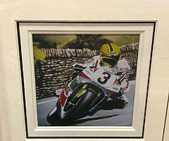 Joey Dunlop - Framed Collage Prints Isle of Man TT NW 200 Ulster Grand Prix IOM TT Dunlop Motorbikes