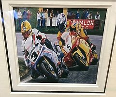 Joey Dunlop - Framed Collage Prints Isle of Man TT NW 200 Ulster Grand Prix IOM TT Dunlop Motorbikes