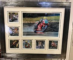 Joey Dunlop - Framed Collage Prints Isle of Man TT NW 200 Ulster Grand Prix IOM TT Dunlop Motorbikes - Image 8/8