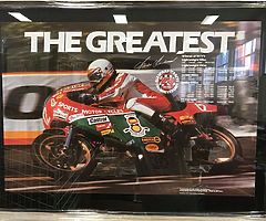 The Greatest TT Mounted Poster Isle of Man TT 75th Anniversary 1907 - 1982 featuring Mike Hailwood