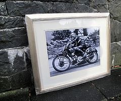 Stanley Woods Framed Photo - Isle of Man TT BSB WSB MOTOgp Joey Dunlop NW200 Ulster Grand Prix Bikes