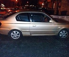 03 Hyundai Accent GLS Gold 3dr 1.3 manual hatchback NCT 11/20 TAX 02/20