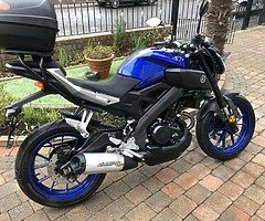 2017 yamahs mt125 -top box etc £2399