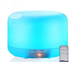 300ml Aromatherapy Essential Oil Diffuser,Room Decor Lighting, Waterless Auto Shut-Off with 4 Timer - Image 7/7