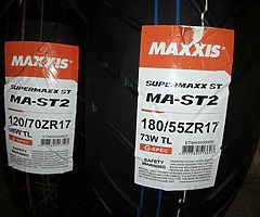 MAXXIS 120/70-17 front 180/5517 rear - Image 1/2