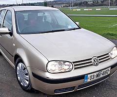 03 volswagon golf 1.4 'petrol nct 04-20 tax 01-20