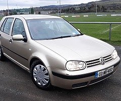 03 volswagon golf 1.4 'petrol nct 04-20 tax 01-20