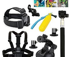 60 pcs Universal Action Camera Accessories Kit Set For Sports Cam Like GoPro Hero, SJCAM, TECEVO Vpr