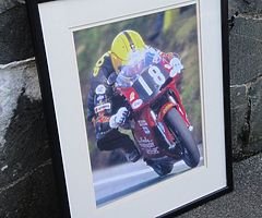 JOEY DUNLOP Framed Photo / Print Isle of Man TT NW200 Ulster Grand Prix NW 200 Motorbikes HONDA - Image 4/4