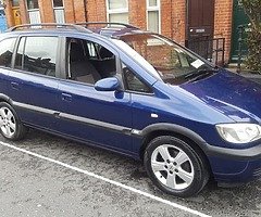 Opel zafira 2005 nctd 10/20 taxed 03/20 7 seater manual transmission