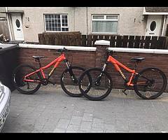 Kids mountain bike for sale 200 pound each not a penny less 26inch hydro breaks