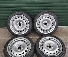 4x100 16" steelies