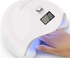 Nail Lamp 48W UV/LED Gel Nails Polish Dryer Curing Lamp with Sensor, LCD Display