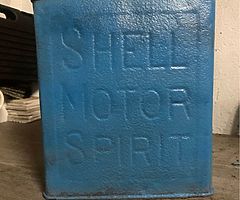 Shell Motor Spirit antique tin