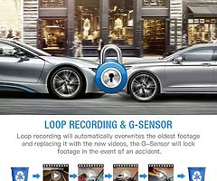 Dual Dash Cam FHD 1080P+1080P Front and Rear Dashcam for Cars 3" LCD 340° Dashboard Car Camera Dashc