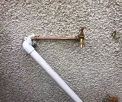 Outside garden taps cold €70 supplied and fitted hot €70 supplied and fitted outside sockets €75