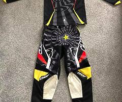 Thor motorcross trousers and top