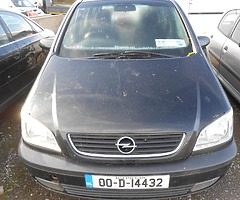 OPEL ZAFIRA FOR BREAKING