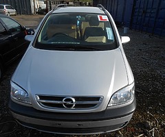 OPEL ZAFIRA FOR BREAKING