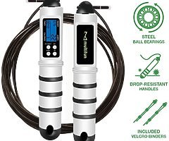 Skipping Rope, Jump Rope Speed Calorie Counter,Adjustable Digital Jump Rope with Alarm