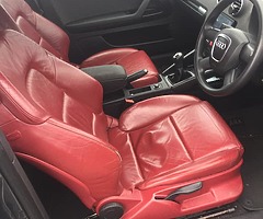 07 Audi A3 nct & tax Sline red leather interior